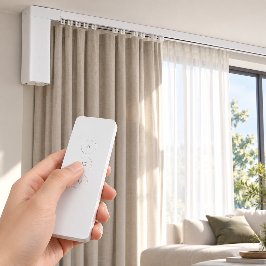 DINUZO Smart Curtain Track 3–5 m – șină electrică pentru perdele