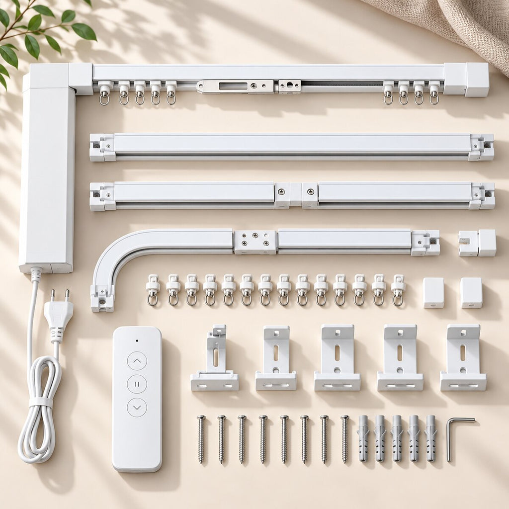 DINUZO Smart Curtain Track 3–5 m – șină electrică pentru perdele