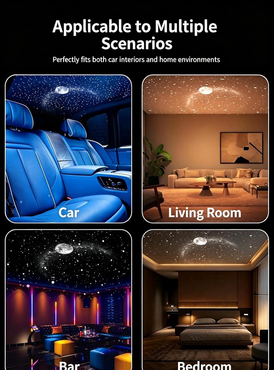 DINUZO Galaxy Projector – Transformă orice cameră într-un cer înstelat